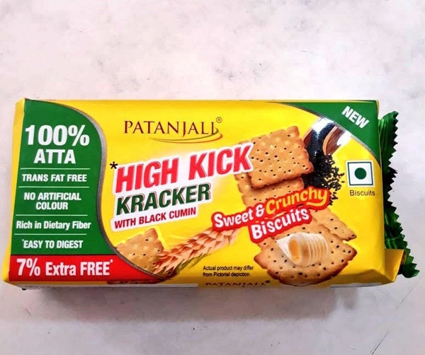 Patanjali High Kick Kracker Biscuits - 80g