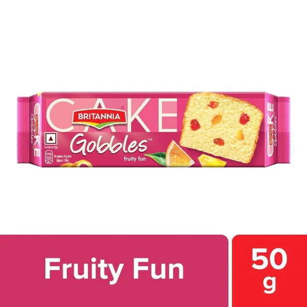 Britannia Gobbles Fruity Fun Cake - 50g