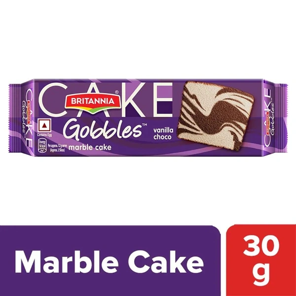 Britannia Gobbles Marble Cake - Choco Vanilla