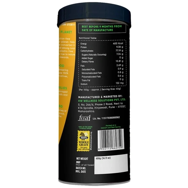 True Elements Fruit & Nut Muesli - Rich In Protein & Fibre, No Added Sugar, 400g