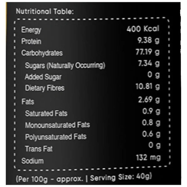 True Elements Fruit & Nut Muesli - Rich In Protein & Fibre, No Added Sugar, 400g