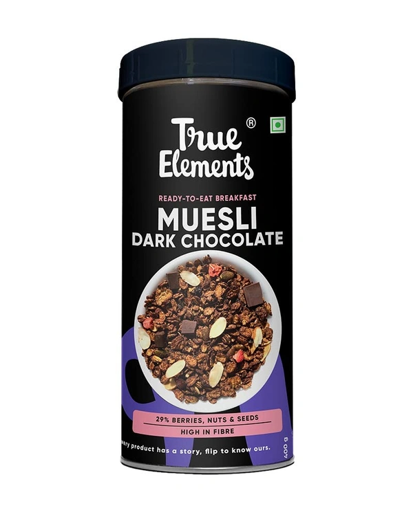 True Elements Dark Chocolate Muesli 400g