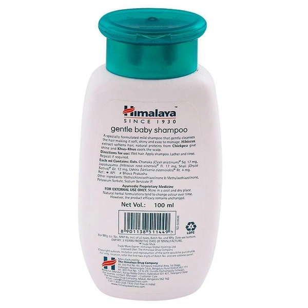 Himalaya Gentle Baby Shampoo with Hibiscus & Chickpea - 100ml