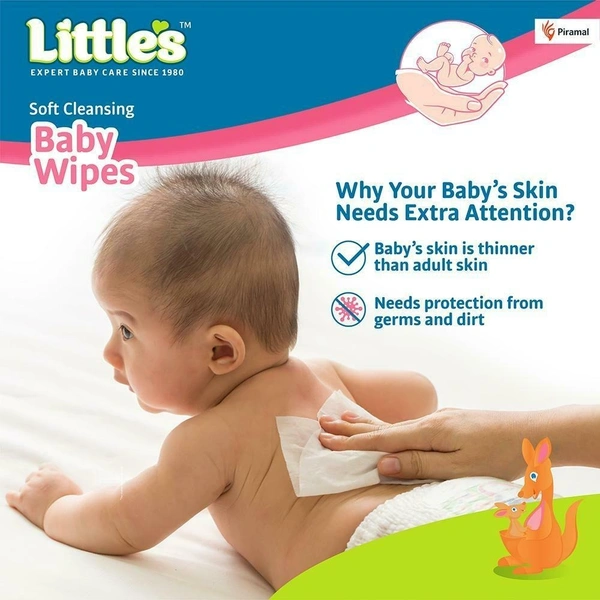 Little's Soft Cleansing Baby Wipes - 30'S