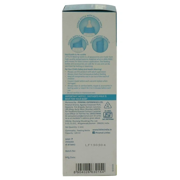 Little's Poly Mini 3 In 1 Feeding Bottle 120 ml