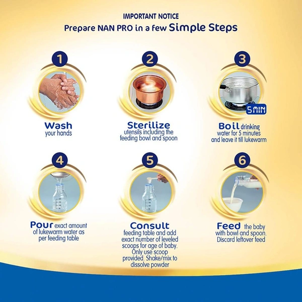 Nestle Nan Pro 3 Infant Follow-up Formula Powder 12 months + 400g