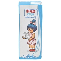 Amul Taaza Homogenised Toned Milk (Tetra Pack) - 200ml