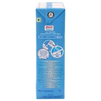 Amul Taaza Homogenised Toned Milk (Tetra Pack) - 1L