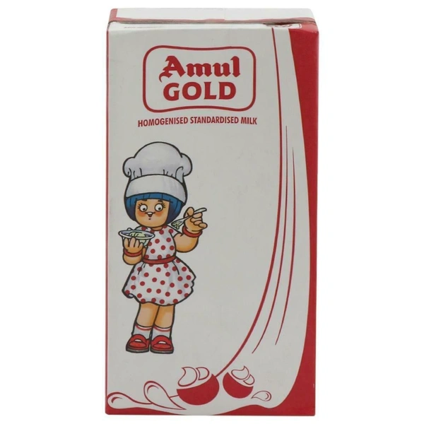 Amul Gold Homogenised Standardised Milk(Tetra Pak) - 500ml