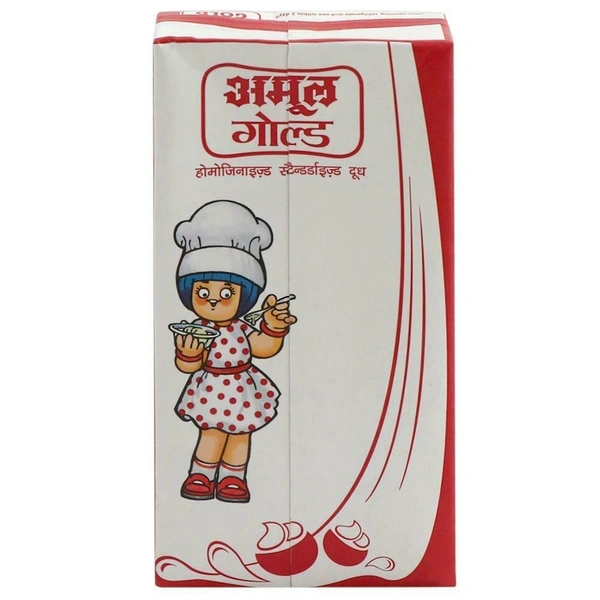 Amul Gold Homogenised Standardised Milk(Tetra Pak) - 500ml