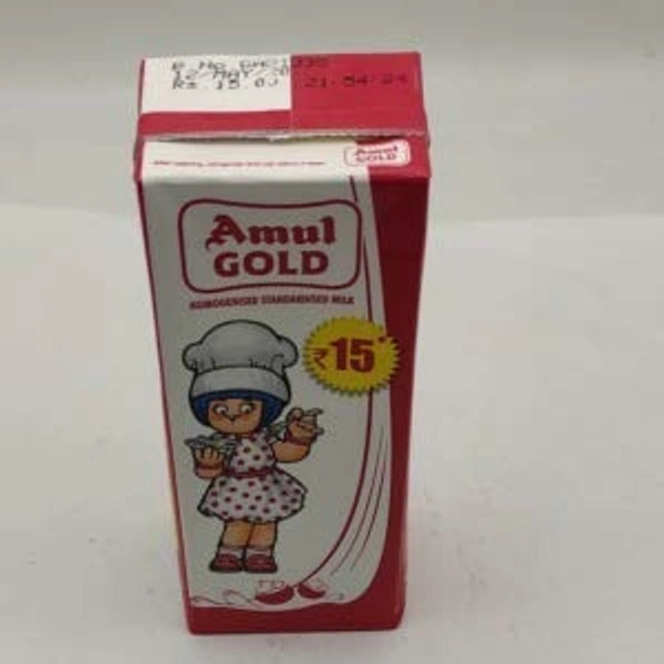Amul Gold Homogenised Standardised Milk(Tetra Pak) - 200ml