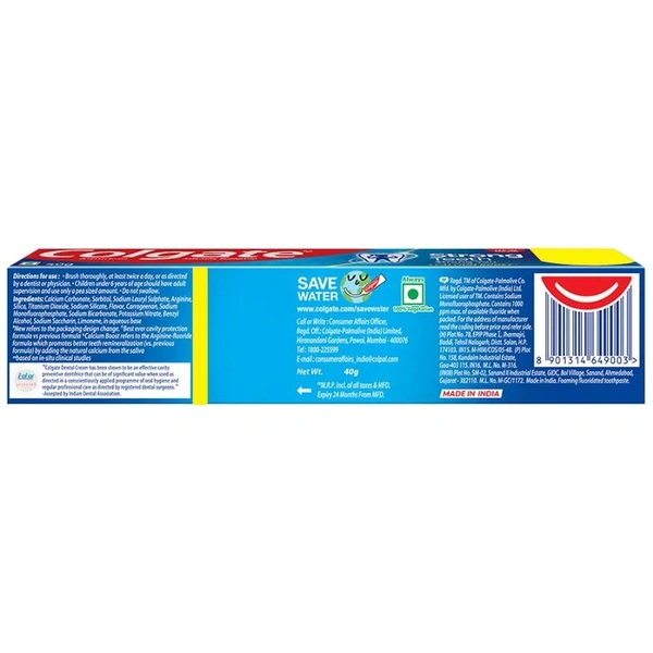 Colgate Strong Teeth Dental Cream Toothpaste - 38g