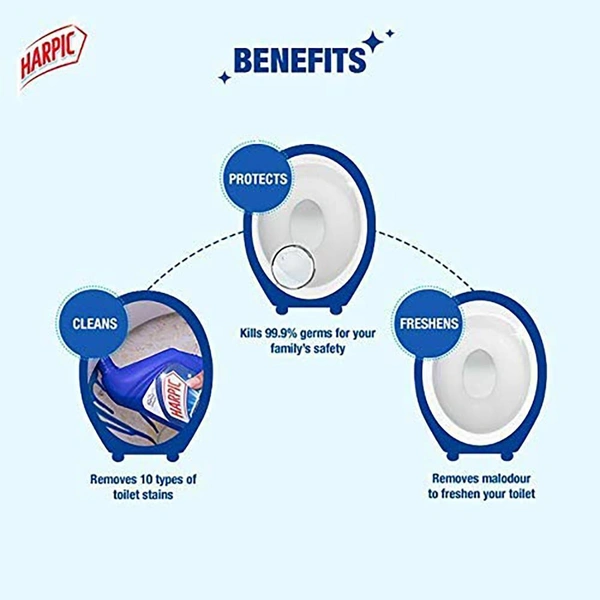 Harpic Power Plus Original Disinfectant Toilet Cleaner - 200ml