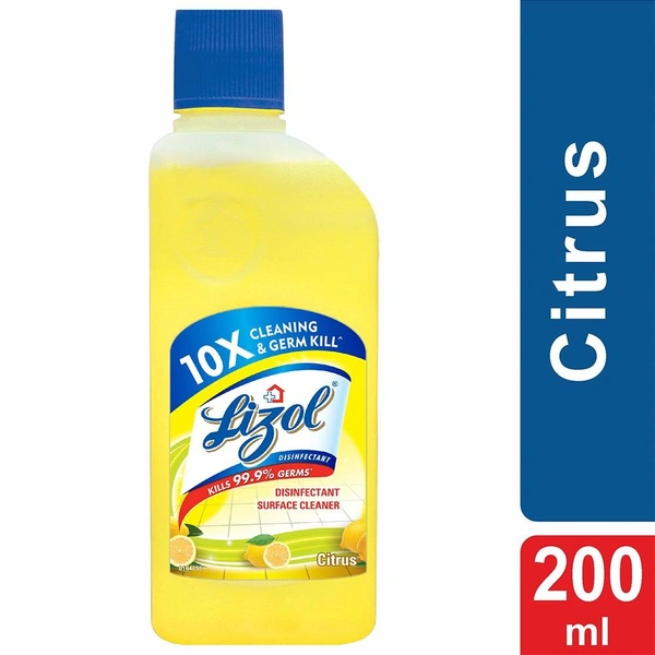 Lizol Citrus Disinfectant Surface Cleaner - 200ml