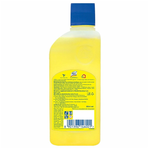 Lizol Citrus Disinfectant Surface Cleaner - 200ml