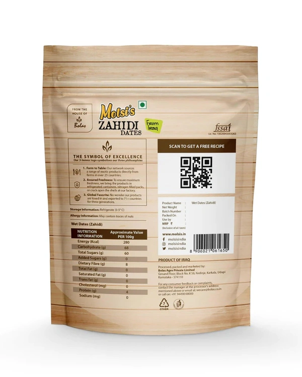 Molsi's Royal Zahidi Dates 500g
