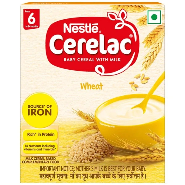 Cerelac Baby Cereal with Milk Wheat 6 months + (Stage 1) 300g