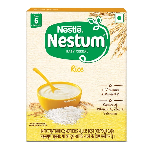 Nestle Nestum Baby Cereal Rice (After 6 Months) Powder, 300g