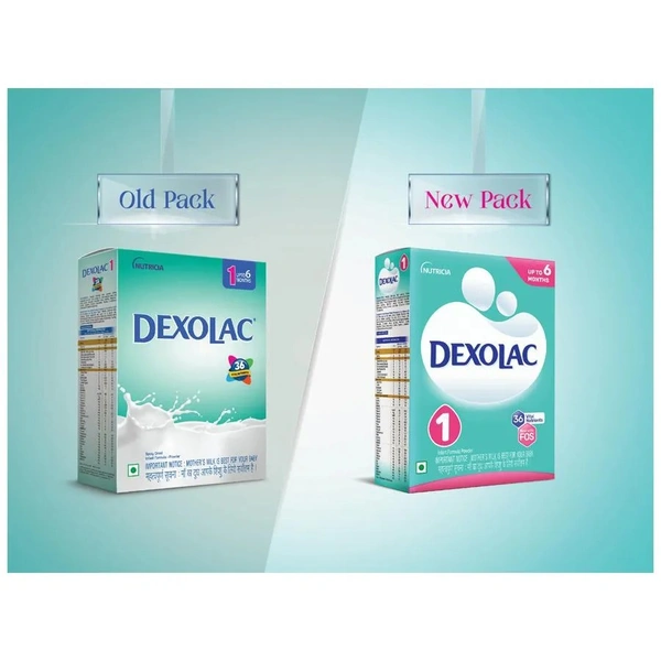 Dexolac Infant Formula Powder - Stage 1, Up to 6 Months, Contains Nutrients, 400g