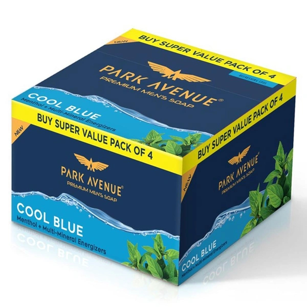 Park Avenue Cool Blue Soap 125g (Pack of 4)