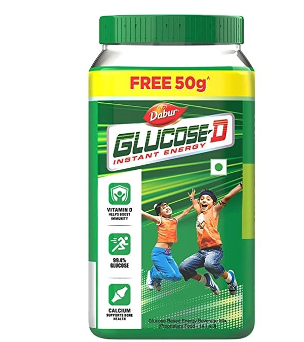 Dabur Glucose-D Instant Glucose, 200g (Get 50 g Free)