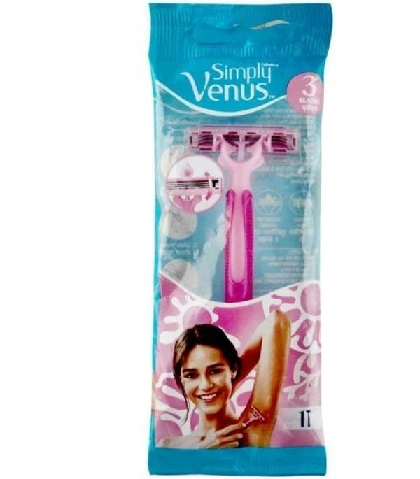 Gillette Simply Venus Manual Shaving Razor 3 Blades for Women - 