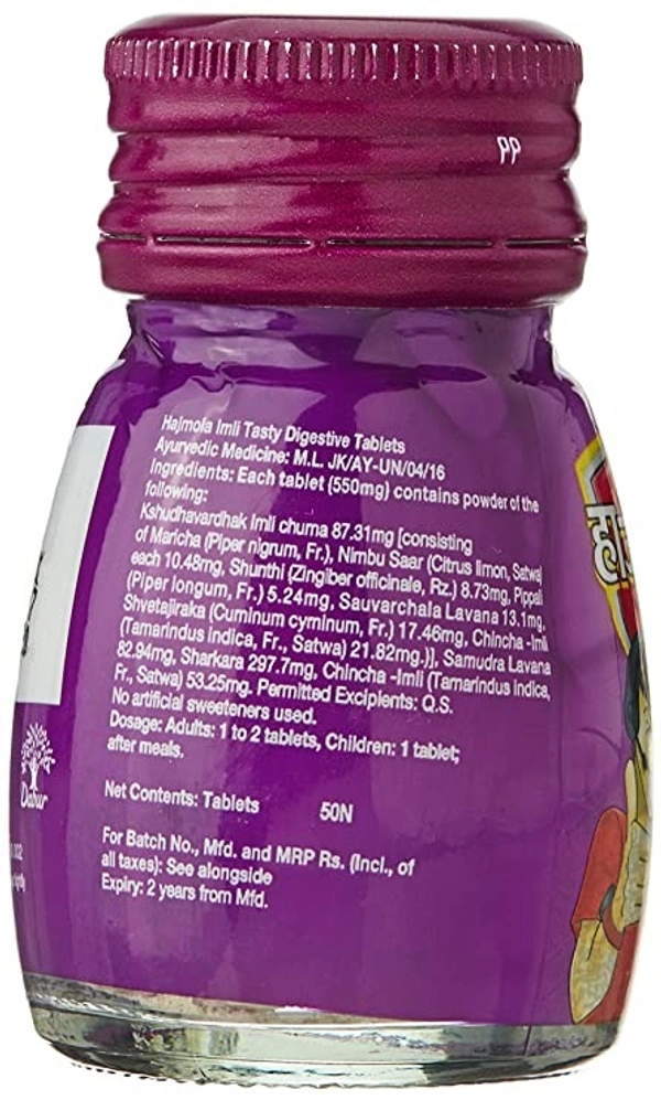 Dabur Hajmola Imli - Tasty Digestive Tablets - 50 Tablets