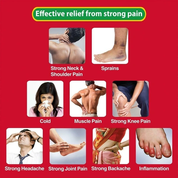 Zandu Ultra Power Balm for Strong Headache, Bodyache & Cold 8ml