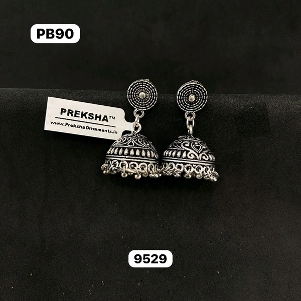 Oxidised Jhumki 