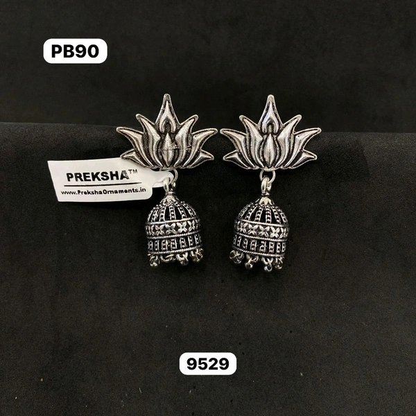 Oxidised Jhumki 