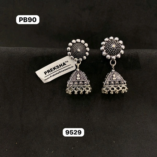 Oxidised Jhumki 