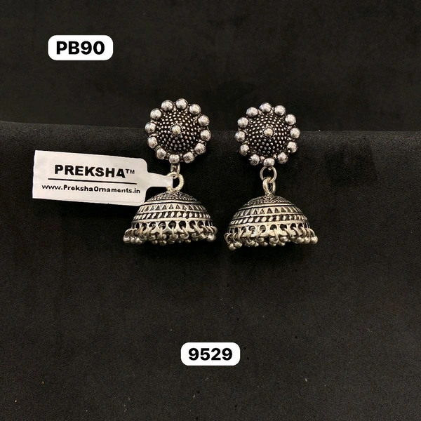 Oxidised Jhumki 