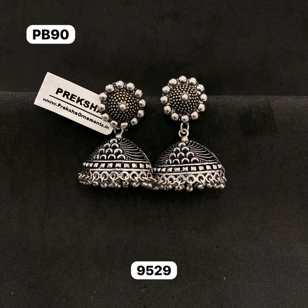 Oxidised Jhumki 