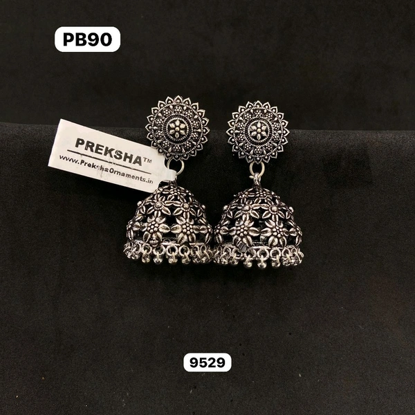 Oxidised Jhumki 