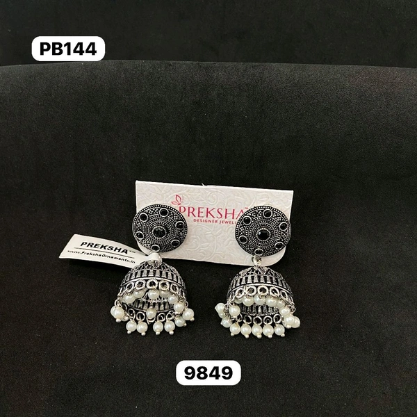 Oxidised Jhumki 