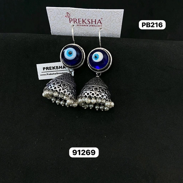 Oxidised Jhumki 