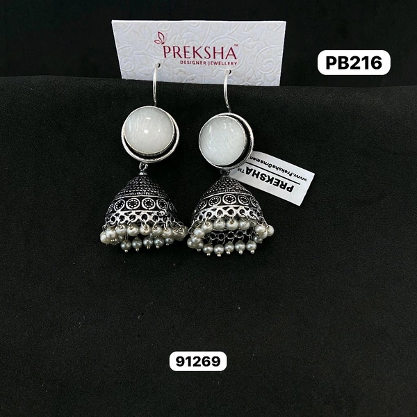 Oxidised Jhumki 