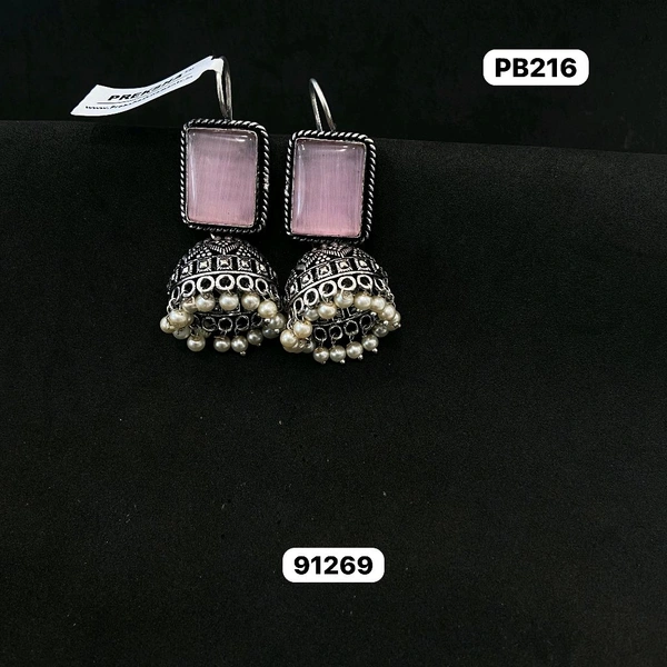 Oxidised Jhumki 