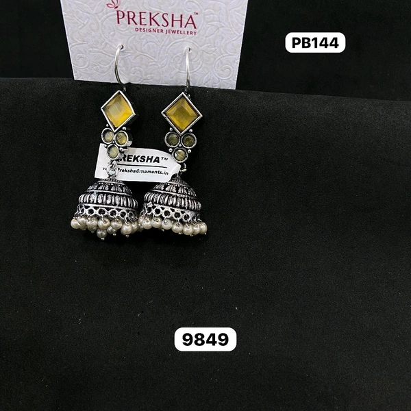 Oxidised Jhumki 