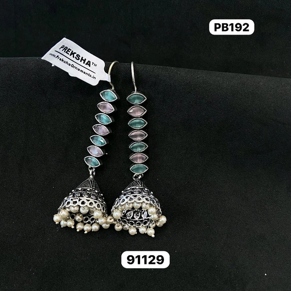 Oxidised Jhumki 