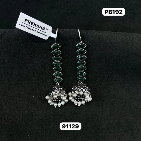 Oxidised Jhumki 