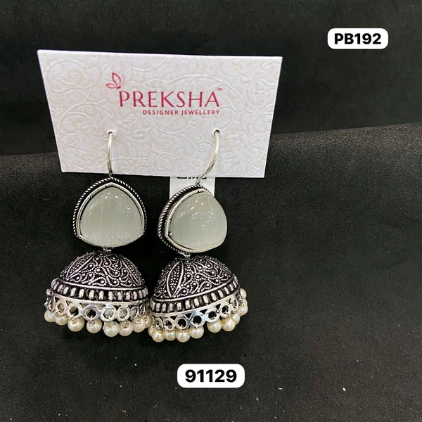 Oxidised Jhumki 