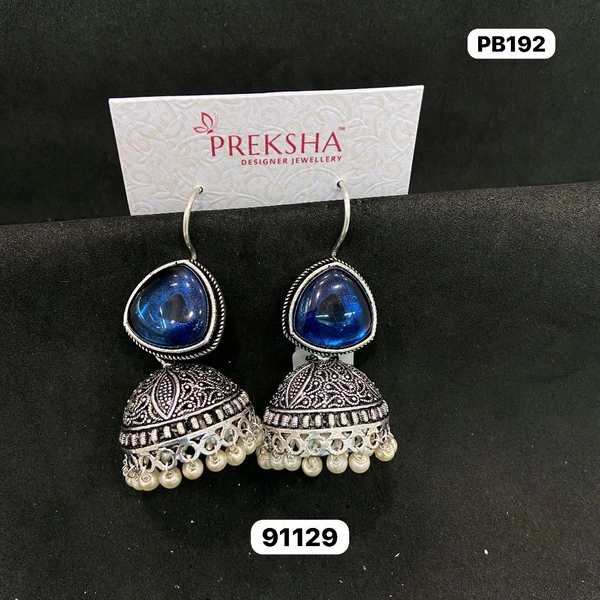 Oxidised Jhumki 