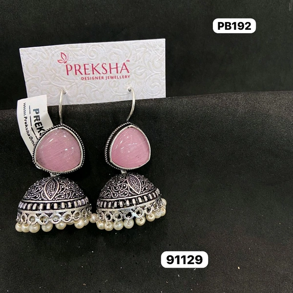 Oxidised Jhumki 