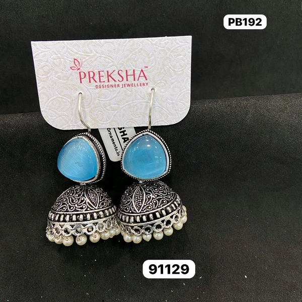 Oxidised Jhumki 