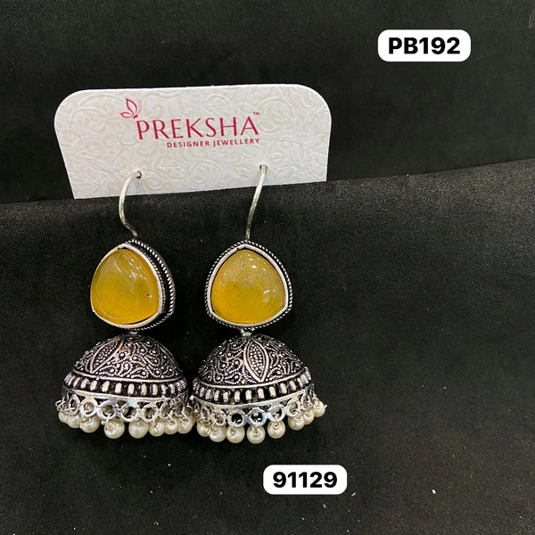 Oxidised Jhumki 