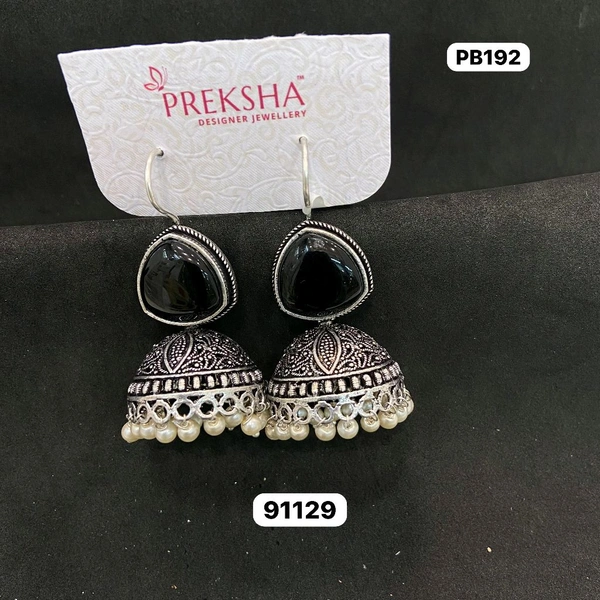 Oxidised Jhumki 
