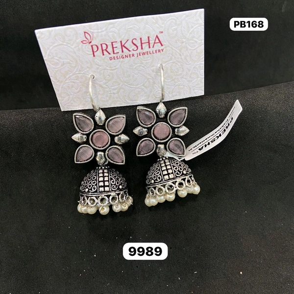 Oxidised Jhumki 