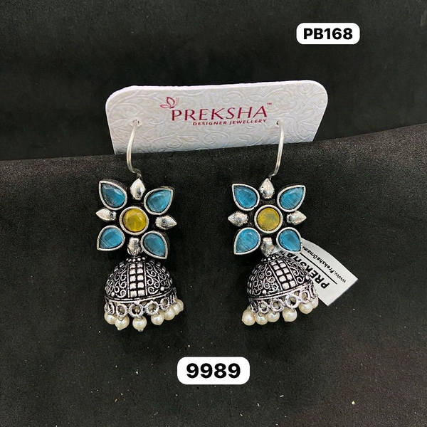 Oxidised Jhumki 