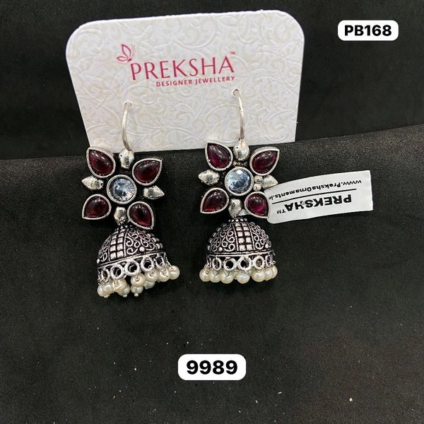 Oxidised Jhumki 